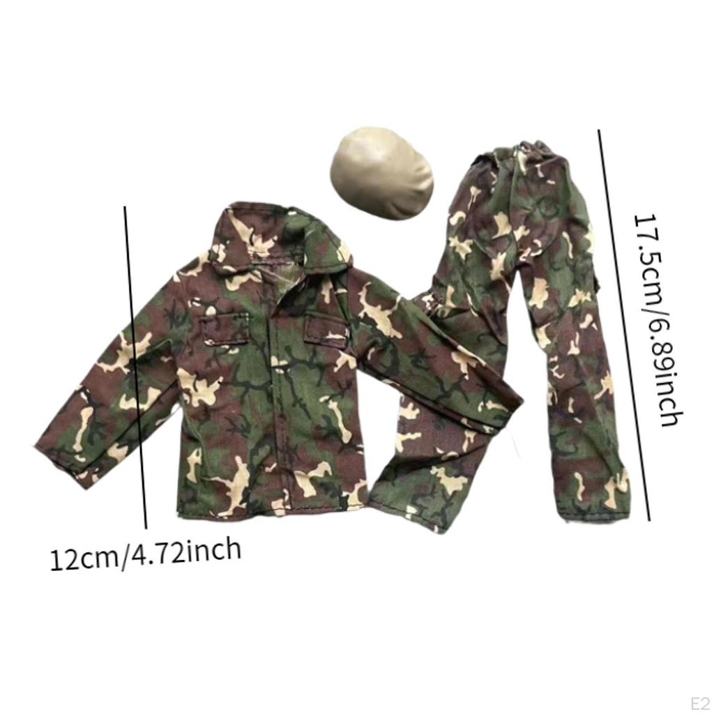 1/6 Scale Male Figure Doll Clothes Full Suit Scene Photo Prop Kids Gifts Outfit Stylish Coat Pants