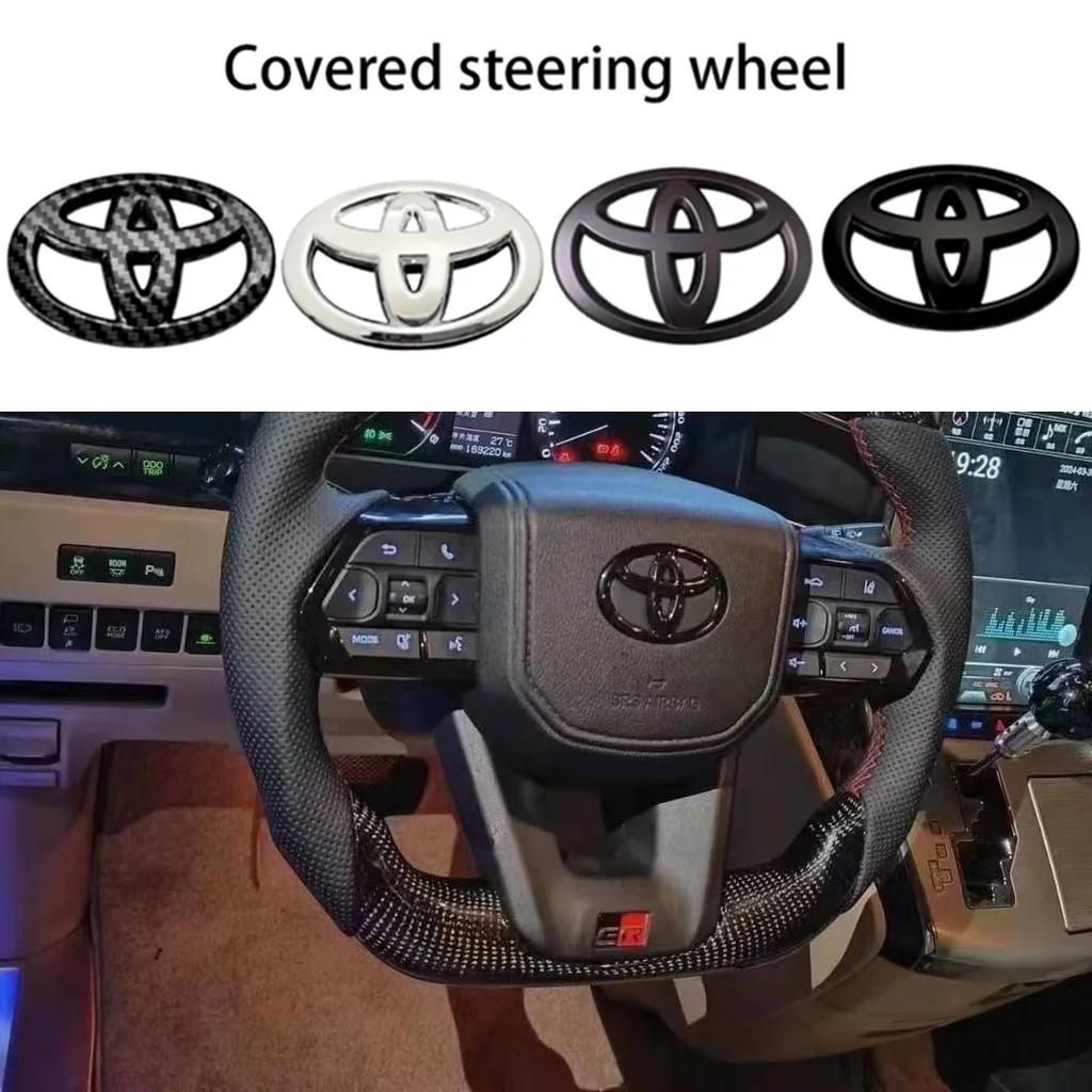 2026 Новый Для Toyota ABS Накладка Наклейка с логотипом на руль автомобиля Для Toyota Coorolla Camry reiz RAV4 Crown Avalon CHR Prado Avalo