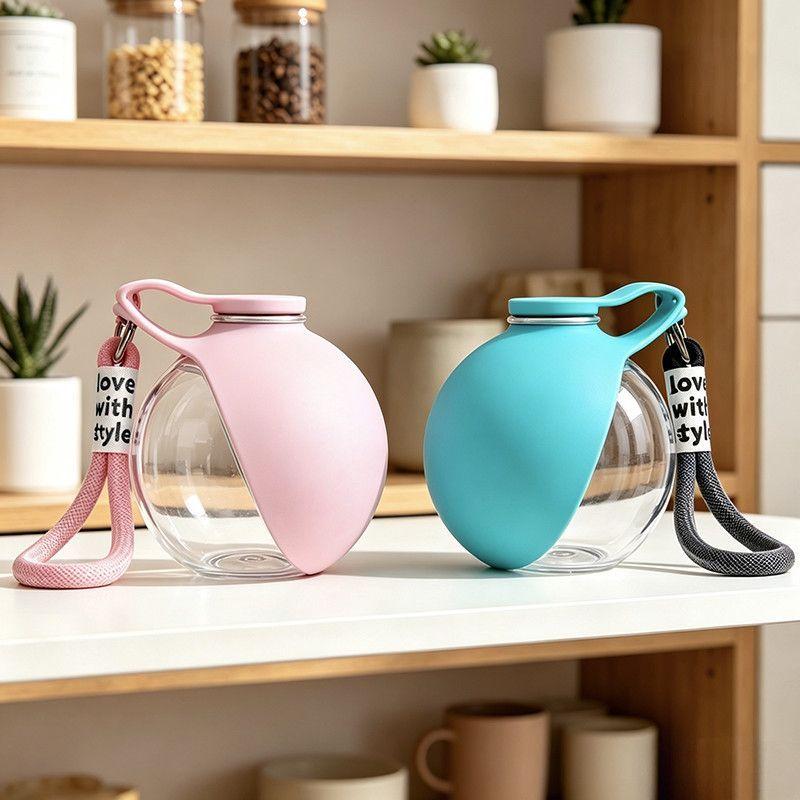 Portable dog waterbottle travel cat water dispenser with bowl leak-proof puppy water bottle for walking and hiking pet food bowl