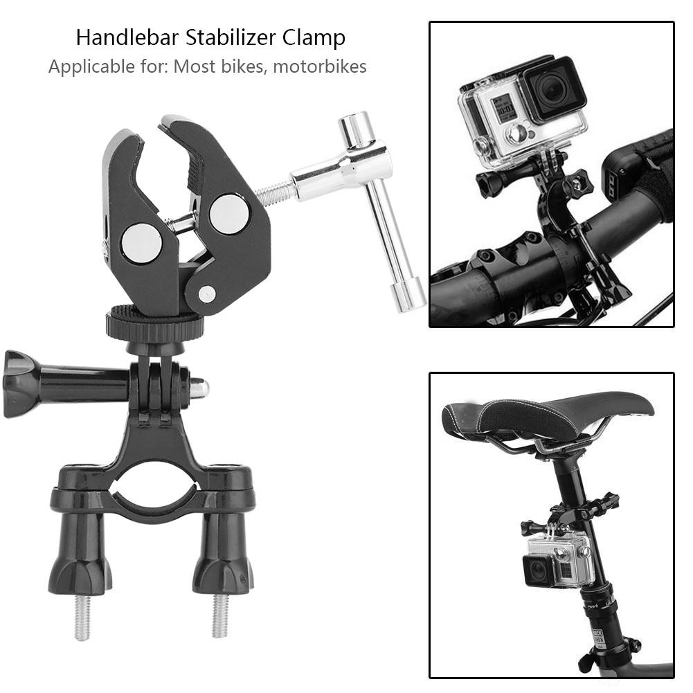 Outdoor Bicycle Handlebar Action Camera Gimbal Stabilizer Holder for Cycling Bikes Motorbikes
