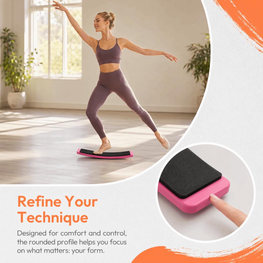 Curved Dance Training Board ABS Pirouette Trainer Portable Turning Board  Figure Skating