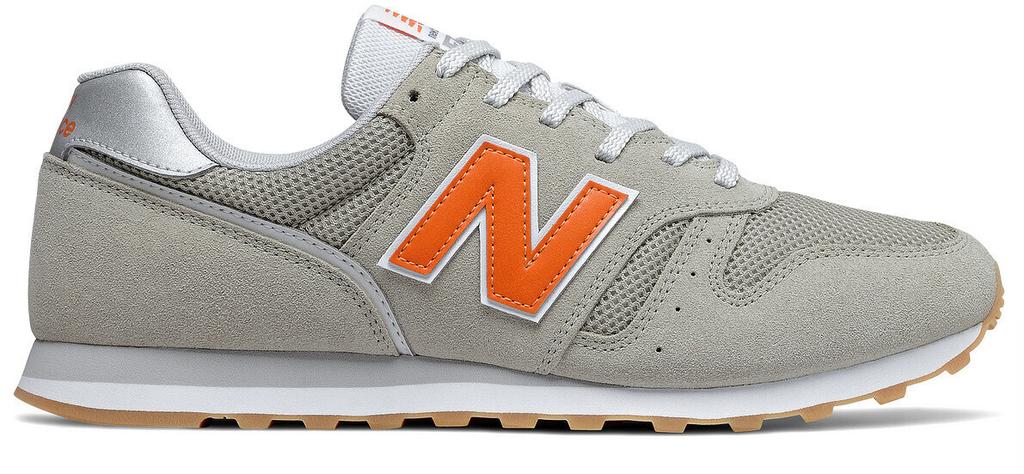 New Balance 373v2 Sneakers Grey Oak with Orange