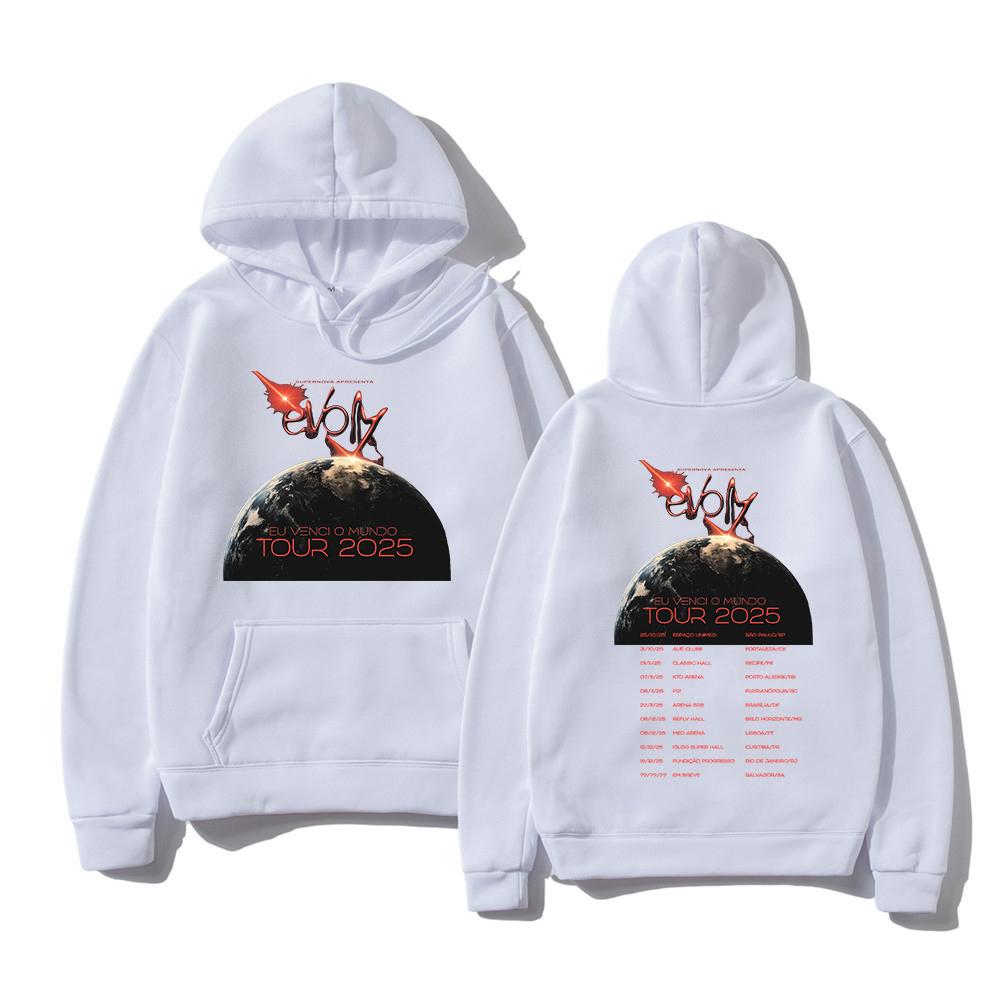 Худи для рэпера Veigh EVOM Tour 2025 Новая мода Мужские/женские Худи Харадзюку Зимняя одежда Пуловер Толстовка Винтажный