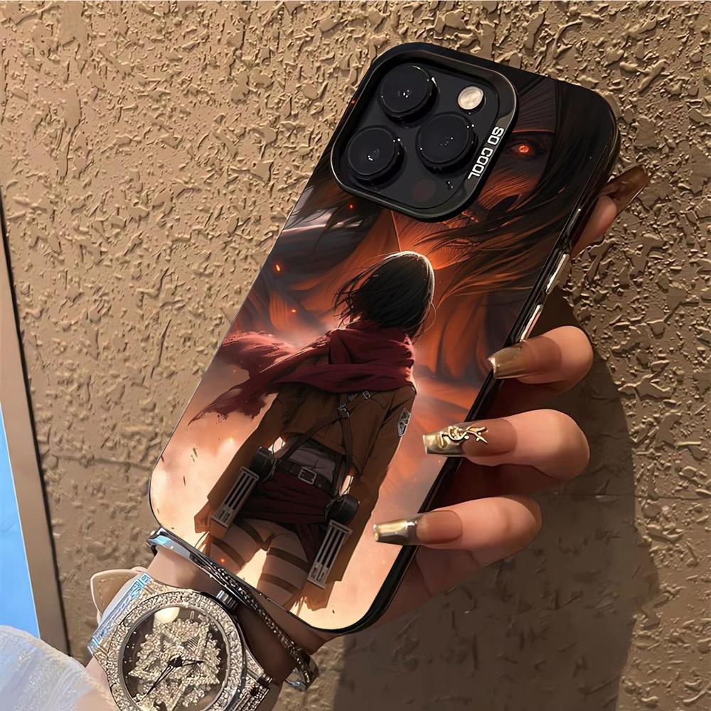 Чехол для телефона Атака на Титанов Микаса Аккерман Чехол для телефона Для iPhone 14 16 15 11 12 13 Pro Max Mini Plus Ударопрочный чехол