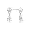 ANIA HAIE Silver Pyramid Drop Thread Stud 925 Silver Earrings E067-04H
