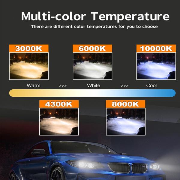 1 шт. автомобильные фары H4 светодиодные H7/H1/H8/H9/H11/9005/9006 4300K/6000K/8000K автоматические противотуманные фары 120 Вт 20000LM 12 В светодиодные лампы