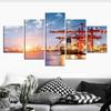 5 шт., транспортная док-станция, порт, корабль, картины, картины, настенные HD принты, без рамки, декор комнаты, современное абстрактное искусство, домашний декор, 5 шт.