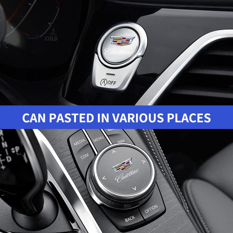 Car Interior Steering Wheel Dashboard Central Stickers Badge for Cadillac ATS BLS CT4 CT5 CTS EXT ESCALADE SRX XT4 SLR XTS