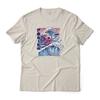 Axolotl Surfing In Great Wave Japanese Graphic T-Shirt Unisex Lightweight Cotton