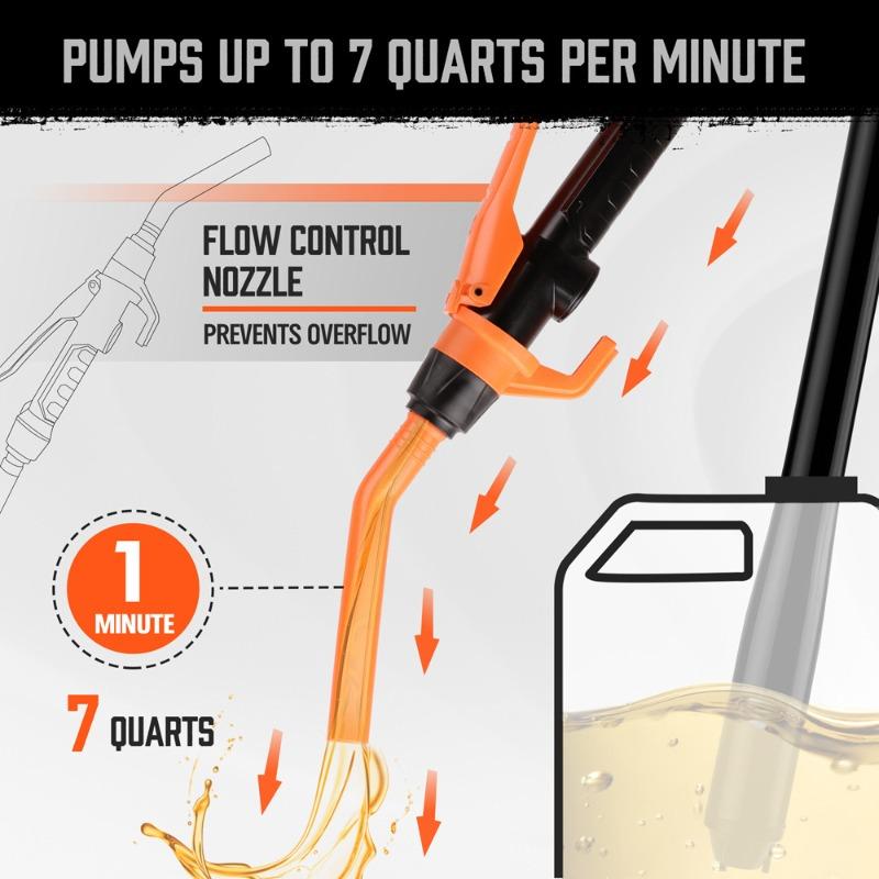 Electric Oil Pump Liquid Transfer Pump Powered Fuel Transfer Pump Outdoor Vehicle Fuel Gas Transfer Suction Pumps Accessories