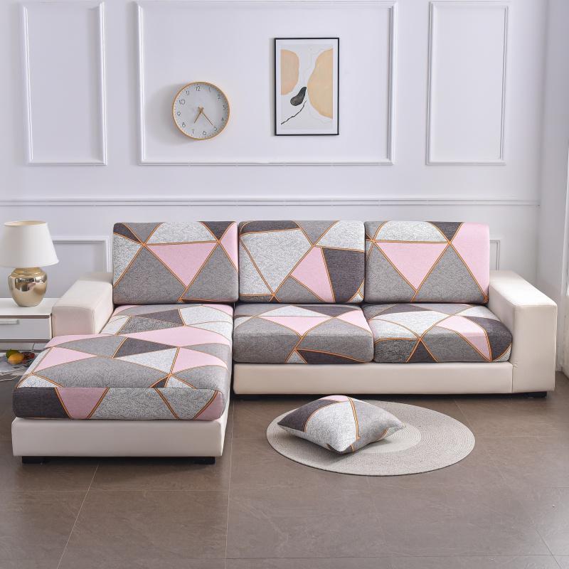 1Pcs Print Sofa Cushion Coverastic Protector Sofa Cover Personality Slipcover Matching Washable Couch Cover