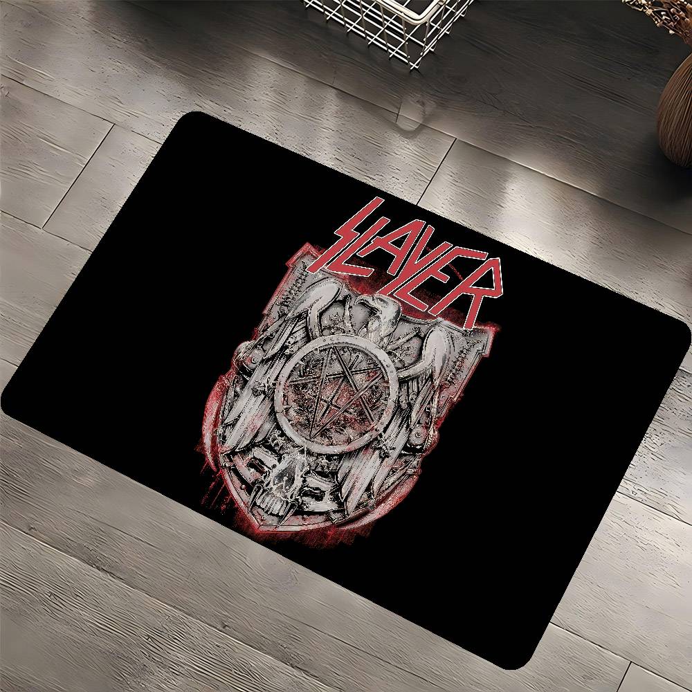 S-Slayer Хэви-метал группа Музыкальный коврик для двери Детская комната Спальня Декорация Балкон Противоскользящий придверный коврик Коврик для гостиной Ковер
