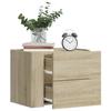 VidaXL Wall-mounted Bedside Table Sonoma Oak 45x30x35 Cm, Storage Cabinet, Hanging Wall Cabinet, Storage Cabinet 848329