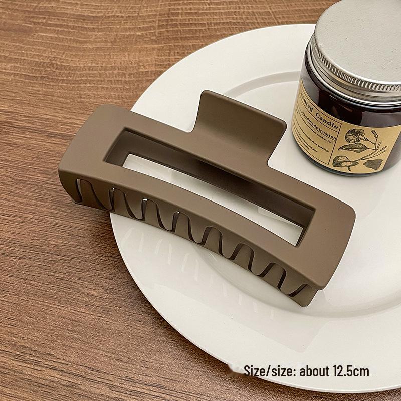 Корейская квадратная заколка для волос «Акула»: Элегантная, простая, крупная заколка для волос для женщин. Отлично подходит для придания объема головному убору на затылке.