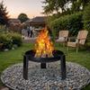 Fire Pit for Campfire Garden Grill Cauldron Cast Iron Steel Fire Pit 60