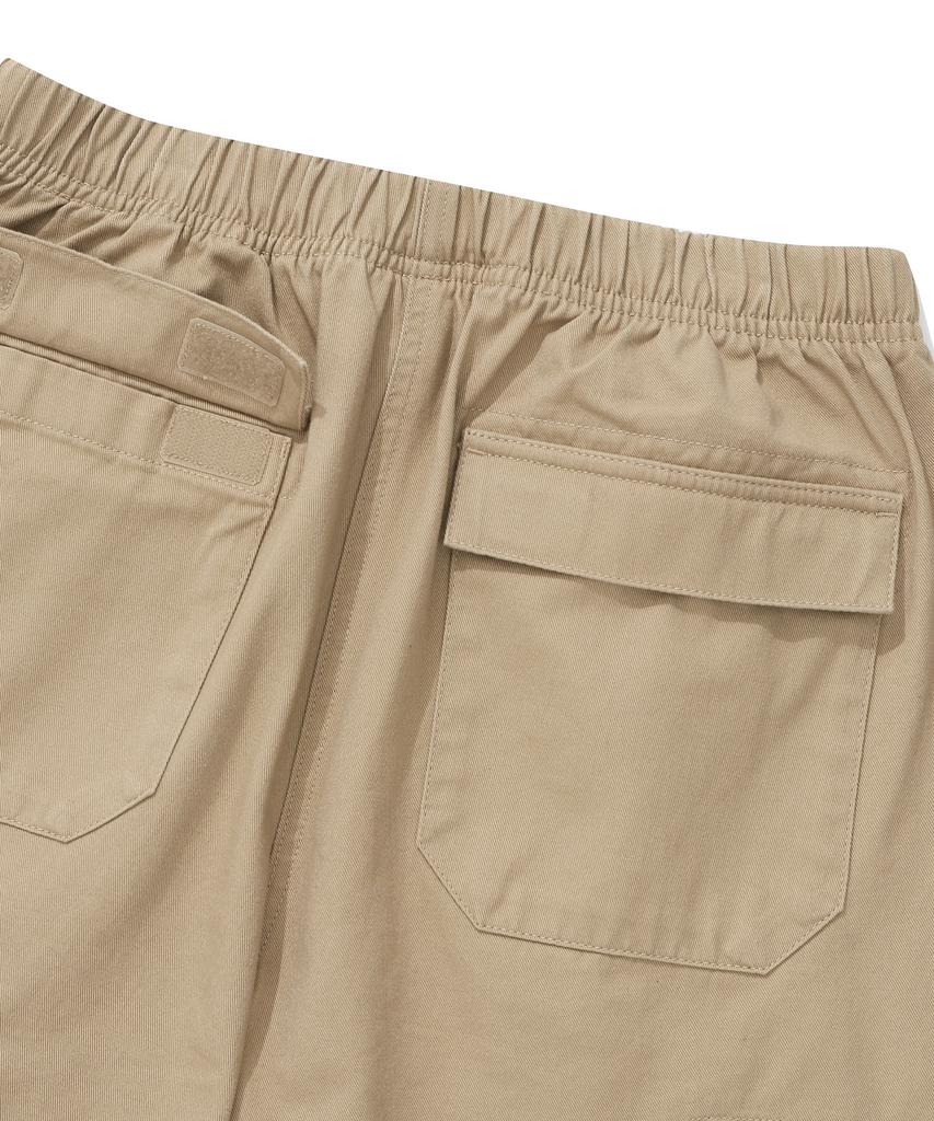 COLUMBIA UNIVERSITY Sl-Label Belted Cargo Cotton Pants Heritage Beige