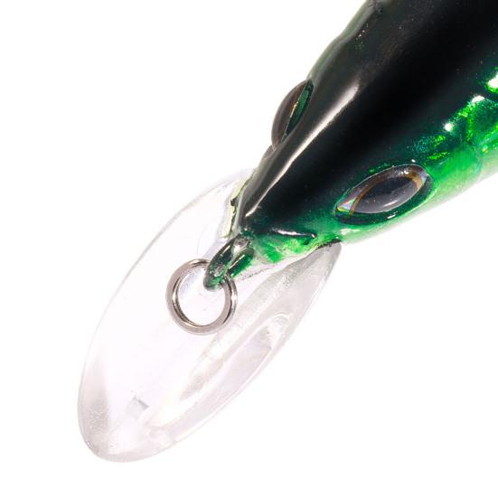 Рыболовная приманка Твердая приманка с тройным крючком Реалистичный вид 3D глаза Яркий цвет Портативная мини искусственная приманка Поддельная приманка