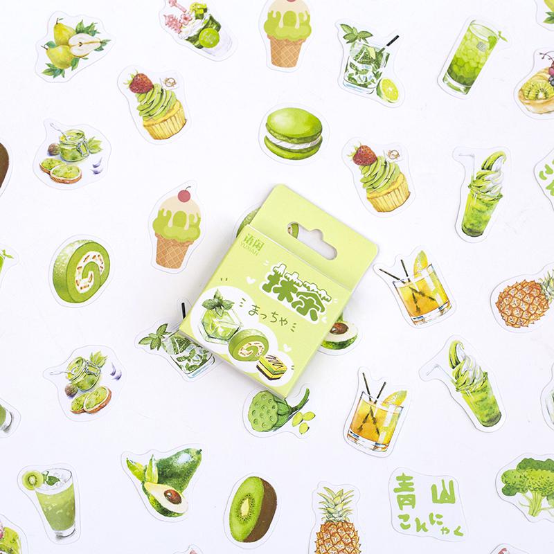 50 шт./упак., милые цветочные плакаты с единорогом, мини-бумажные наклейки, украшение для дневника, этикетка для скрапбукинга, канцелярские принадлежности