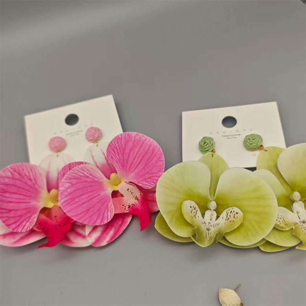 Simulated Flower Flower Earrings Korean Style Flower Drop Earrings Wedding