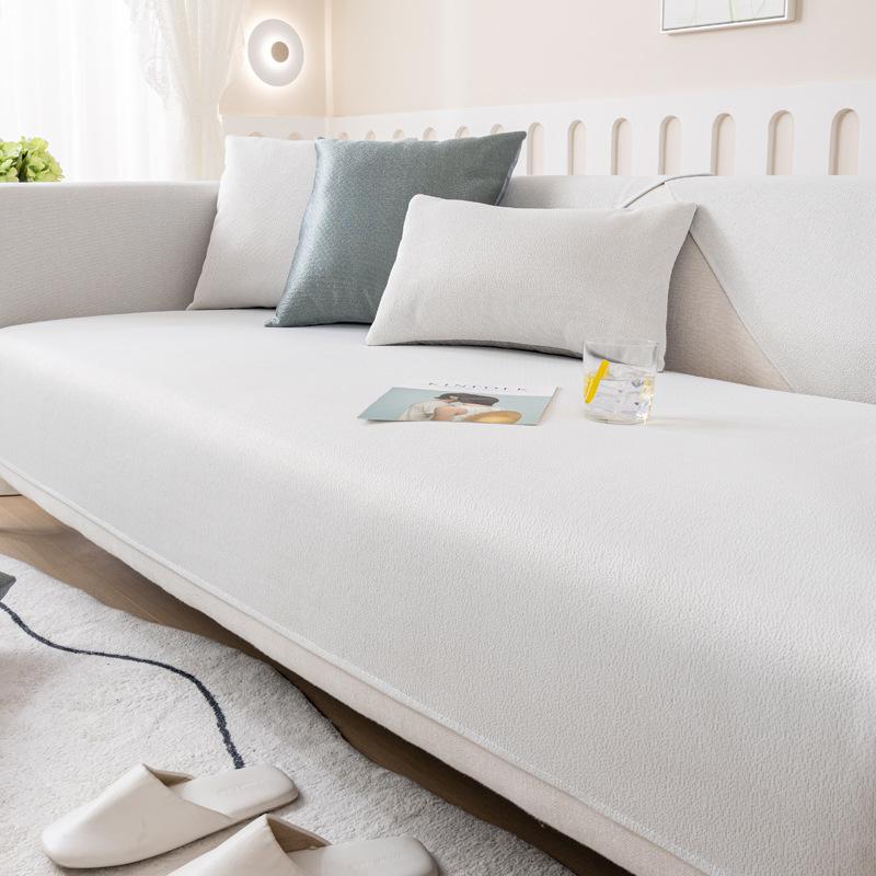 Летняя крутая подушка для сиденья, нескользящий кожаный чехол для дивана, рисовая шелковая подушка для дивана, тканевое полотенце, одноцветная подушка для сиденья