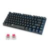 e-Element Gaming Keyboard, Red and Blue Switch Mechanical Keyboard, USB Wired, 81 Anti-Ghosting Keys, Blue LED Backlight, Waterproof, English Layout