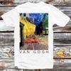 230 Gsm 100% Cotton Vincent Van Gogh Gift Cafe Terrace At Night Art T Shirt Vintage Retro Cool Gift Mens Womens Unisex Cartoon Anime Top Tee B924