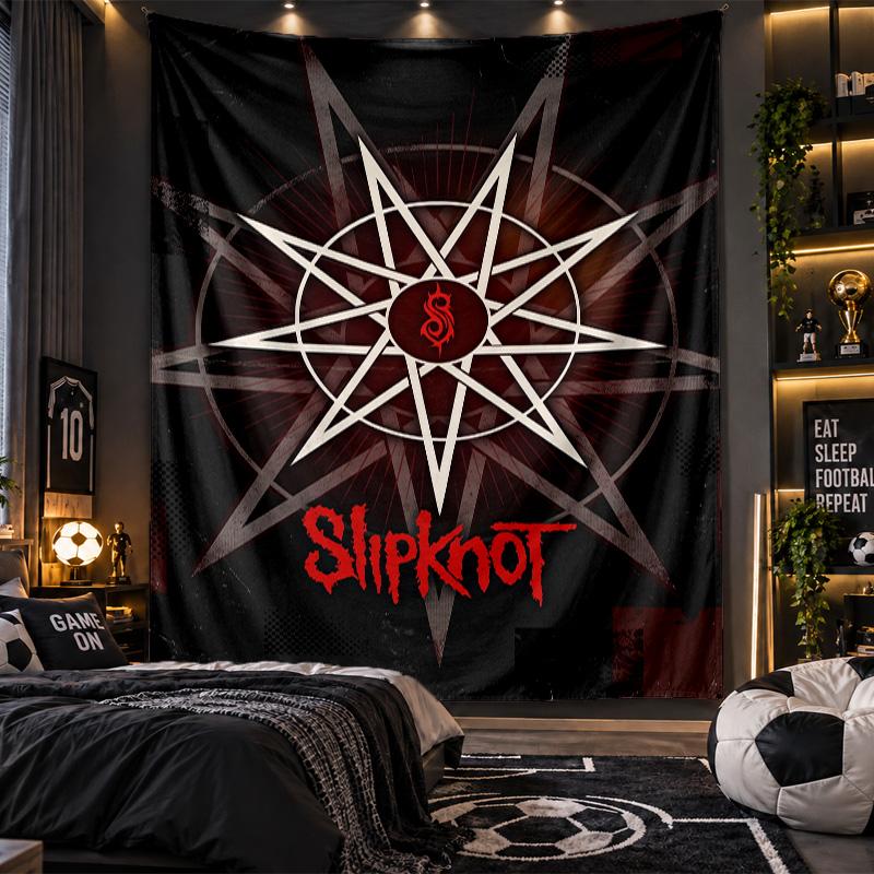Настенный гобелен с принтом Slipknot, тканевое панно для гостиной, спальни, домашнего декора
