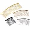 6pcs/lot 10 15 20 30 Teeth Black/Rhodium Hairpin Combs Wedding Hair Accessories Bridal Hair Combs DIY Jewelry Findings