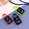 Ночник Брелок Сенсорные Цифровые Часы для Детей Школьников Брелок Карманные Часы Светодиодные Электронные Подвесные Часы