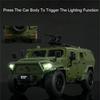1:18 Dongfeng M-terrain Игрушки из сплава, Миниатюрная модель, Литая под давлением военная машина, Звук, Свет, Инерционный механизм, Открывающиеся двери, Детский рождественский подарок