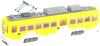 Railway Collection Tetsuro Hankai Tram Mo501 Series Car No. 501 Cloud-Shaped Yellow Diorama Goods 315469