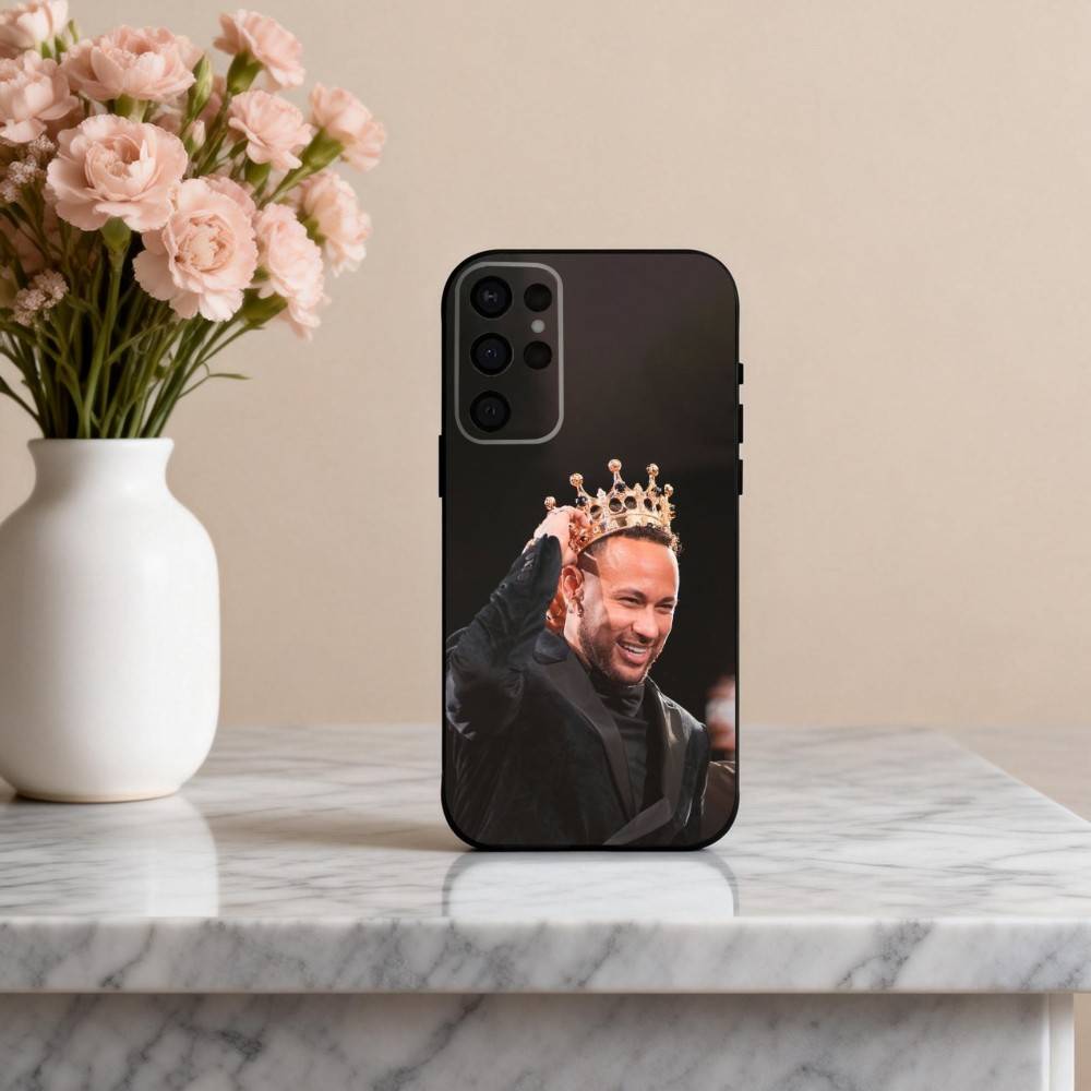 1 шт. Чехол для телефона Футбольная звезда Н-НеймарS для Samsung S25,24,23,22,30,21,10,9,Ultra,Plus,Lite,FE,4,5 G Мягкий черный чехол