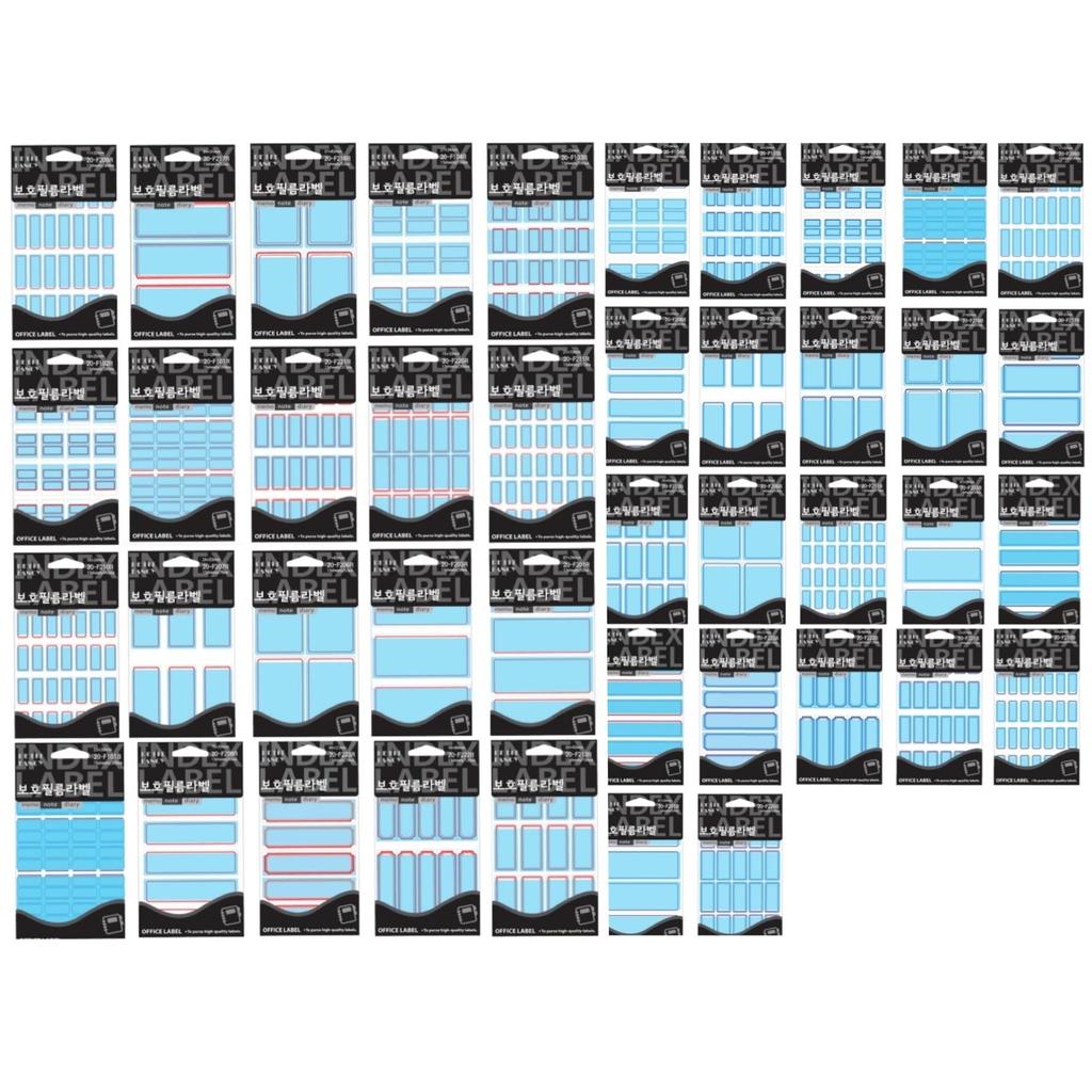 Petit Fancy Защитная пленка Наклейки с индексными этикетками (по 10 шт. каждая) Индексная этикетка / Этикетка категории / Офисная этикетка / Наклейки с метками / Инструменты для маркировки — 42 варианта