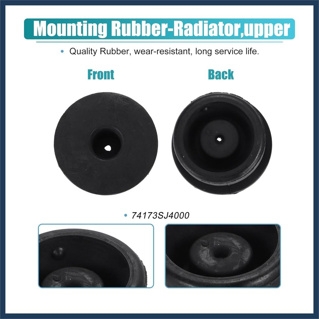 4pcs Upper Lower Rubber Cushion Bushing Radiator Mount Insulator for Honda Accord 1990-2020 for Honda Civic 1992-2020 for Honda Odyssey 1995-2021
