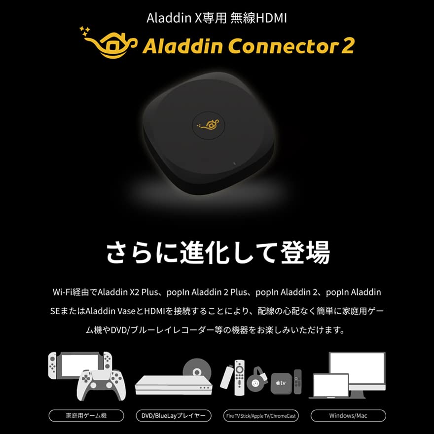 Aladdin X2 Plus беспроводной HDMI-разъем 2 комплекта совместимый проектор Aladdin X 2 Plus 2-го поколения 900 ANSI люмен потолочный светодиодный светильник