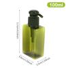 100 мл квадратный дозатор пены, портативные дозаторы для мыла, жидкое мыло, шампунь, бутылки с насосом, аксессуары для путешествий в ванной комнате