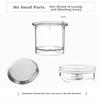 KAMJOVE Glass Teapot with Detachable Inner Liner, Tea Infuser Cup for Loose Leaf And Flower Tea, Tea-Water Separation Cup K-211