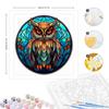 Рамка для рисования по номерам, наборы с изображением совы, животного по номерам, холст, живопись, акриловая краска с наборами кистей для подарка «сделай сам», 40x40