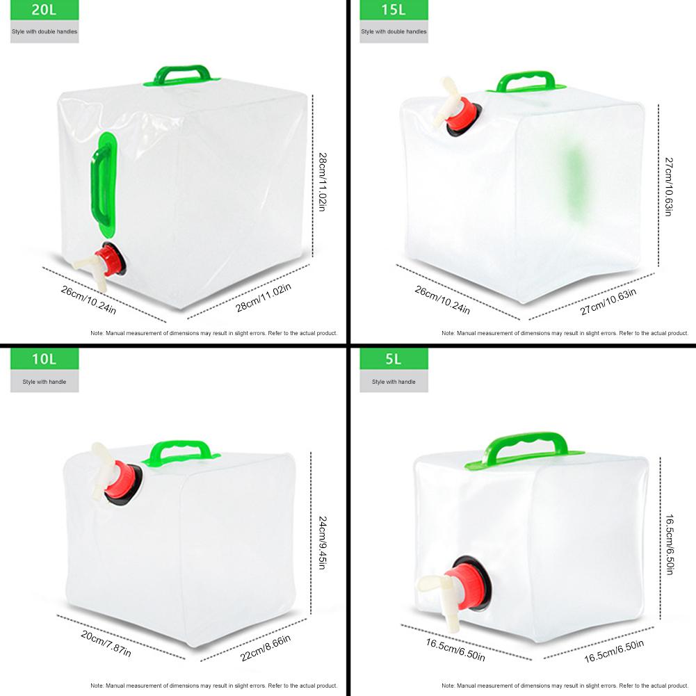 5л/10л/15л/20л большая емкость складная сумка для воды портативное ведро для воды для кемпинга резервуар для воды для автомобиля путешествия приготовления пищи