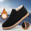 New Winter Style Old Beijing Cloth Shoes with Fleece and Thickened Warmth Boots, Soft-soled Anti-slip Cotton Shoes