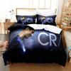 Football Star CR7 Soccer Bedding Set Boys Girls Twin Queen Size Duvet Cover Pillowcase Bed Boys Adult Fashion Home Textileextile