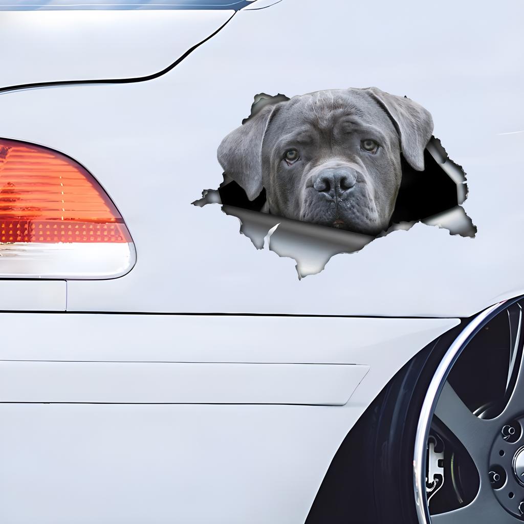 Серые наклейки Cane Corso для автомобиля, блокирующие царапины, самоклеящиеся водонепроницаемые наклейки, используемые для автомобиля, ноутбука, мотоцикла, фургона, автофургона