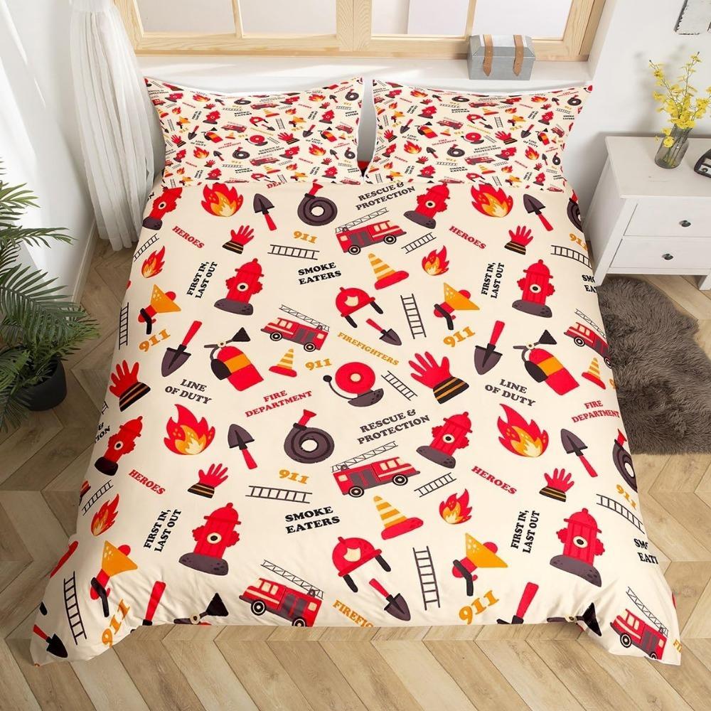 Cartoon  Car Aeroplane Toddler Bedding Motif,Microfibre Bedding Sets, Children's Bed  for Teenagers  Adult Red Blue Quilt Cover