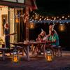Solar Flame Light Outdoor IP65 Waterproof Landscape Lamp Hanging Camping Lights for Courtyard Garden Flickering Flame Decor
