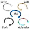 3/5/10PCS 8mm Fake Hoop Clip On Nose Ring Body Jewelry Non Piercing Nostril Hoop