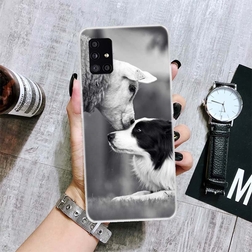 Чехол для телефона Border Collie Clever для Samsung Galaxy A12 A22 A32 A42 A52 A72 A51 A71 5G A41 A31 A21 A02S M12 M21 M31 M30S Fundas