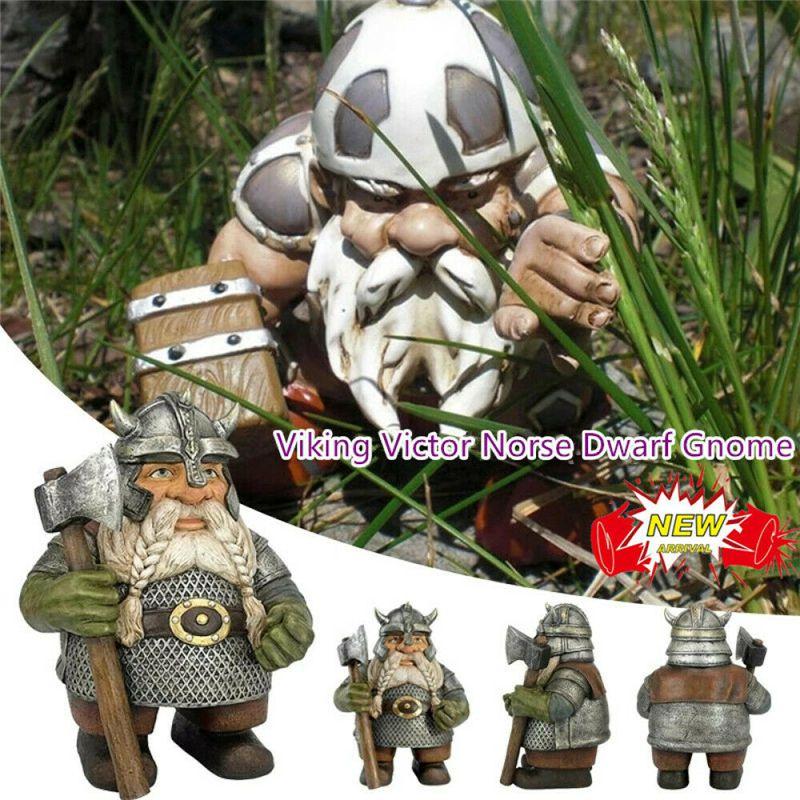Прочная высококачественная смола Викинги Победитель Норвежский Гном Садовый Фигурка
