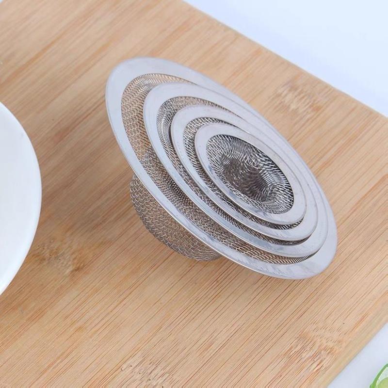 1 шт. фильтр для кухонной раковины из нержавеющей стали, фильтр для слива в ванную, сетчатый фильтр для душа, улавливатели волос, заглушки для кухонных принадлежностей