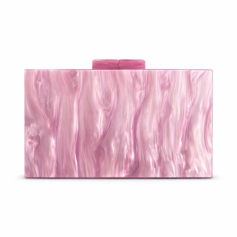 Shoulder Bag New Pearlized Acrylic Banquet Ladies Crossbody Evening Wedding Clutch Bags Crystal Original Brand Wallet Eco Pouch
