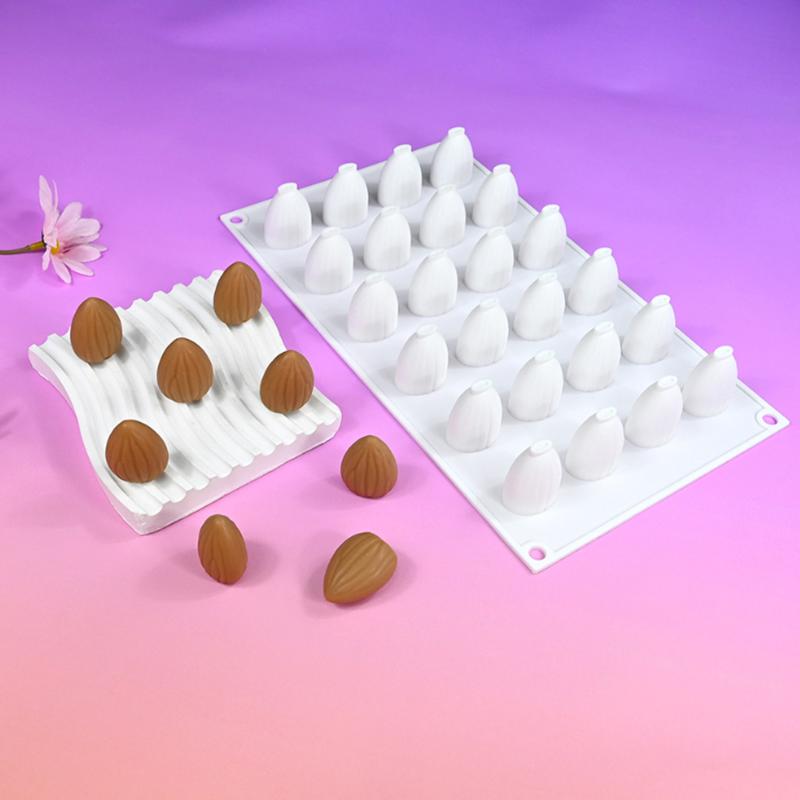 Silicone Fruit Peach Mold for Almond Mousse Cake Baking Flexible Nonstick Pan Home Kitchen Dessert Decoration